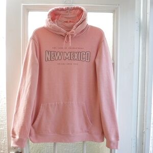 Home Free "New Mexico" Fleece Lined Salmon Pink Color Hoodie Long/S Sweatshirt